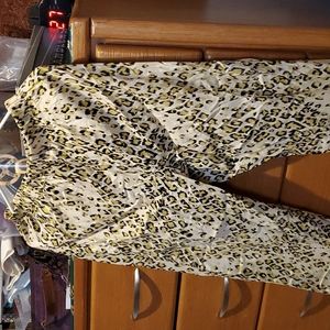Animal print pants medium